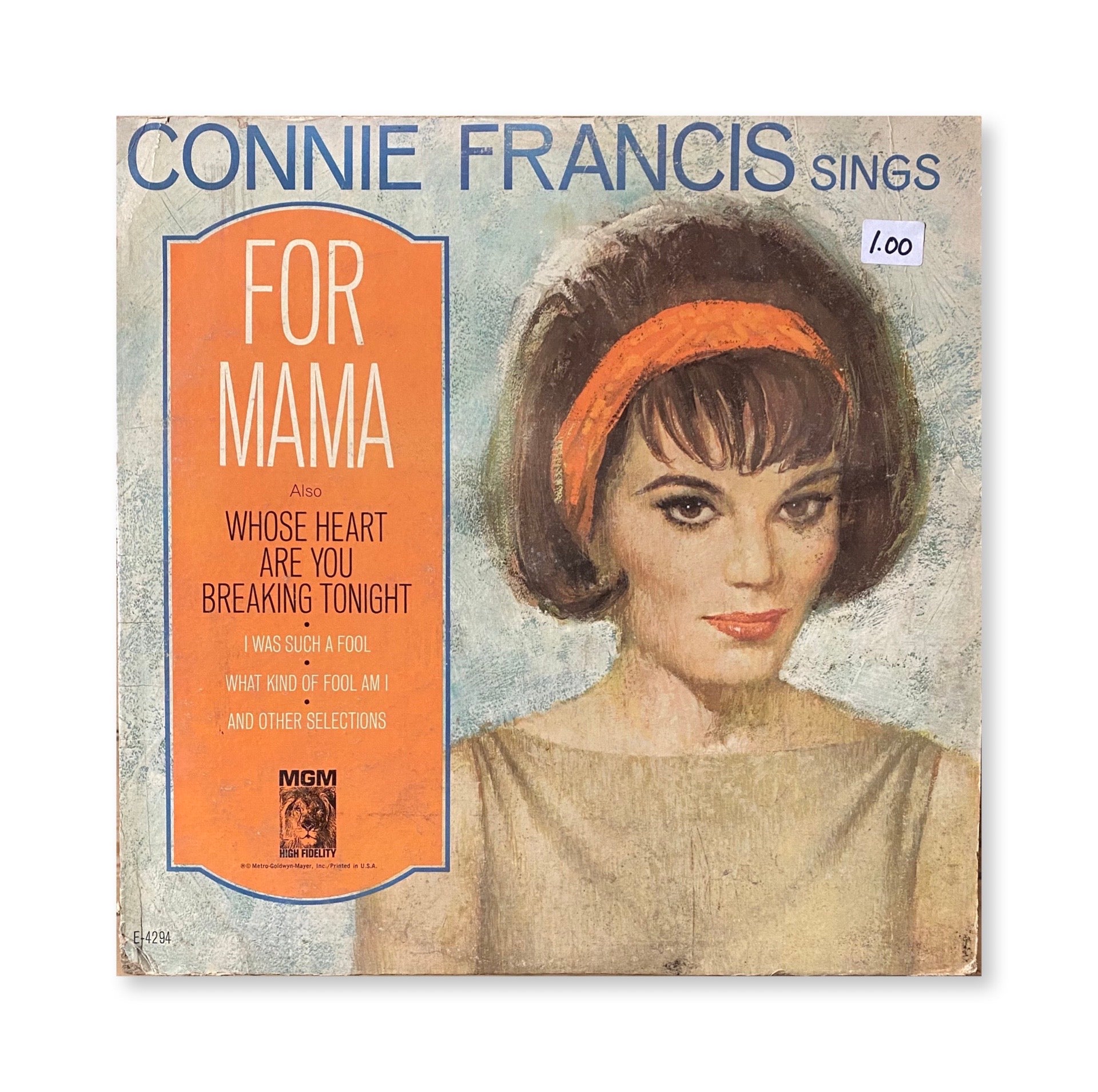 Connie Francis - Sings For Mama – Turntable Revival